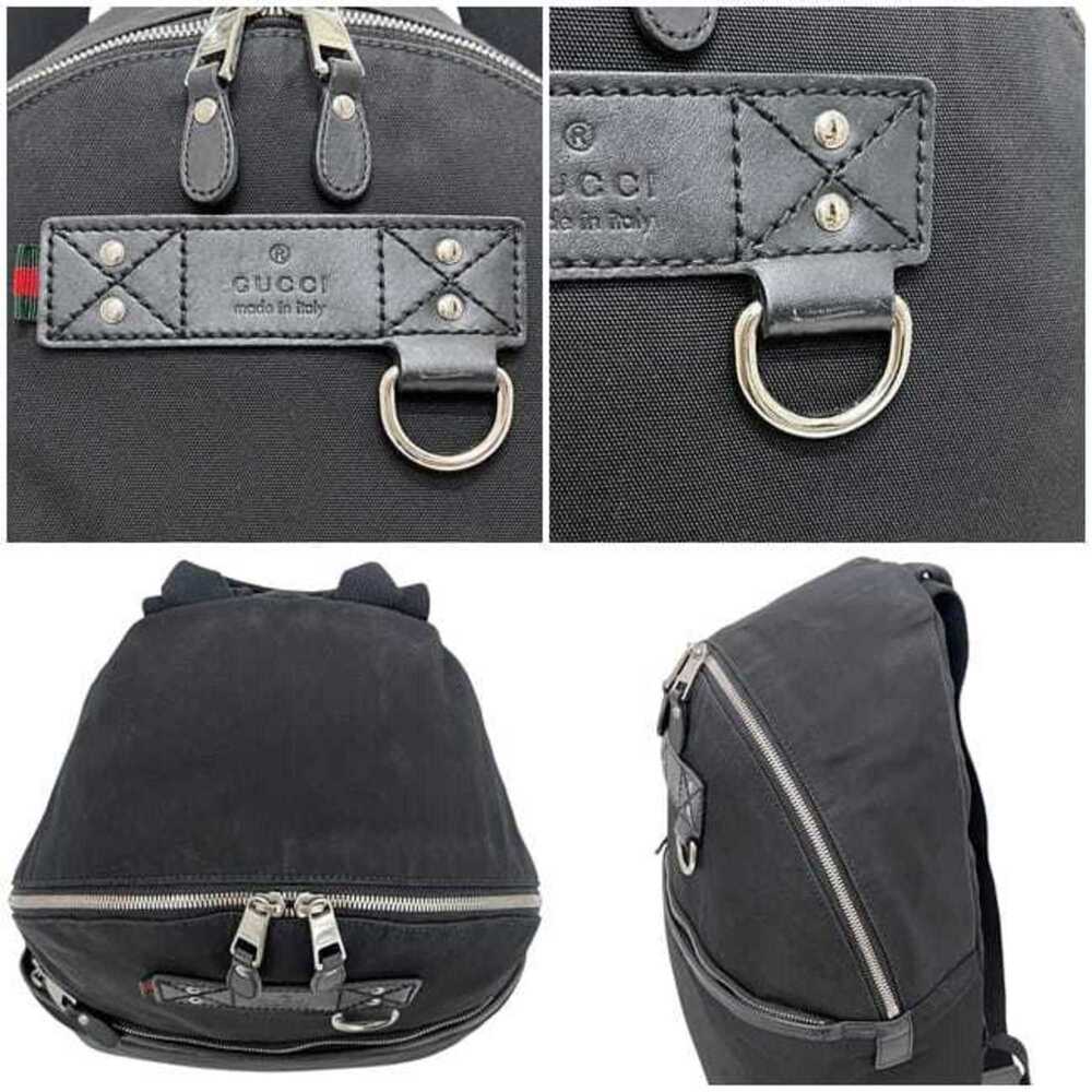 GUCCI Black Leather Backpack - Picture 9 of 11